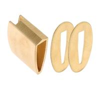 Tsuba Samurai in Ottone Oro, Set 1 Pezzo 3, 00x2, 70x1, 00cm | Finitura Retrò, per Lame Giapponesi, Accessorio Ricambio per Montaggio Preciso e Assemblaggio senza Soluzione