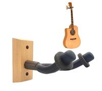 Tsuchiya - Gancio da parete per chitarra, antiscivolo, con base in legno duro, base in legno per ukulele, basso, chitarra acustica, chitarra elettrica