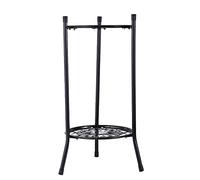 Tsuchiya Supporti alti per piante in metallo - Scaffale in ferro battuto per piante in vaso a 2 livelli,Portavaso per fiori Scaffale per piante decorative per angolo, patio, soggiorno, giardino