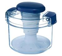 Tsukemono - Pressa per sottaceti istantanei, contenitore rotondo realizzato in Giappone, senza BPA, 0,8 l, colore: blu