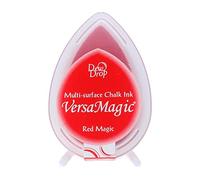 Tsukineko IMAGINE VersaMagic Multi-Surface Dew Drop Chalk Ink Pad-Red Magic, One Size