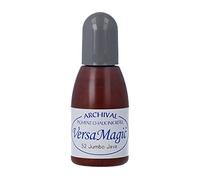 Tsukineko Inchiostro per timbri, 15 ml, Nero, Jumbo Java-Accessories Reinker per tamponi VersaMagic, 15 ml
