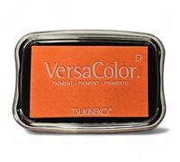 Tsukineko Inchiostro VERSACOLOR colore neon arancione 95 x 65 mm. Cuscinetto