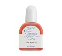 Tsukineko Inchiostro VersaColor Ultimate Pigment per Tampone e Timbri i Colore Paprika (Rosso) da 15 ml - Accessori per Ricarica di Inchiostro dei Tamponi Delicata
