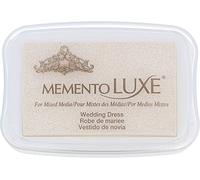 Tsukineko Memento Luxe Full Inkpad-Wedding Dress, White, One Size