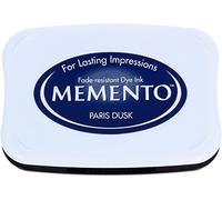 Tsukineko Memento-Tampone di Inchiostro per timbratura, Grande, a Base d'Acqua, Traslucido, Impermeabile, archivio, goffratura, Parigi Crepuscolo, Pad Size: 7,6 x 4,7 cm