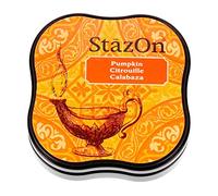 Tsukineko - Mini tampone per timbri con Inchiostro Stazon, Colore Arancione Zucca