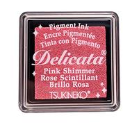 Tsukineko Piccolo tampone d'inchiostro Delicata Rosa Shimmer Pad, S