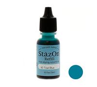 Tsukineko STAZ-ON Ricarica Inchiostro, Blu Ottanio, Taglia Unica