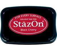 Tsukineko StazOn solvente Inkpad-Black Cherry