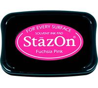 Tsukineko StazOn solvente Inkpad-Fucsia Rosa