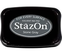 Tsukineko StazOn solvente Inkpad-Stone Gray