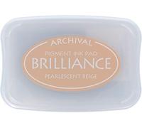 Tsukineko - Tampone di Inchiostro Brilliance Pearlescent Beige