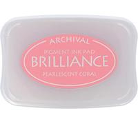 Tsukineko - Tampone di Inchiostro Brilliance Pearlescent Coral