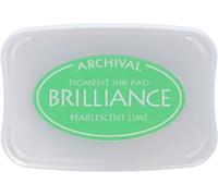 Tsukineko - Tampone di Inchiostro Brilliance Pearlescent Lime