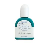 Tsukineko Ultimate Pigment Inker - Inchiostro per timbri, 15 ml, verde, accessori invernali per tamponi VersaColor, 15 ml