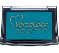 Tsukineko VC020 Versacolor Pigment Ink Pad-Turchese, 4 x 4 cm