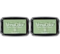 Tsukineko Versacolor - Tampone pigmentato per timbri, Colore: Salvia (Confezione da 2)
