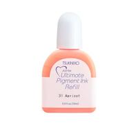 Tsukineko VersaColor Ultimate Pigment Timbri i Colore Apricot (Arancione) da 15 ml-Accessori per Ricarica di Inchiostro dei Tamponi Delicata, Taglia Unica