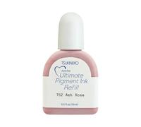 Tsukineko VersaColor Ultimate Pigment Timbri i Colore Ash Rose (Rosa) da 15 ml-Accessori per Ricarica di Inchiostro dei Tamponi Delicata, 15ml