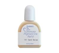 Tsukineko VersaColor Ultimate Pigment Timbri i Colore Sand (Beige) da 15 ml-Accessori per Ricarica di Inchiostro dei Tamponi Delicata, 15ml