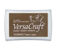 Tsukineko VersaCraft Ink Timbrare Cafe au Lait (Beige) base d'Acqua, Opaco, Archival e per Embossing, pad size: 7,6 x 4,7 cm