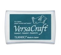 Tsukineko VersaCraft Ink Timbrare Soda (Blu) base d'Acqua, Opaco, Archival e per Embossing, pad size: 7,6 x 4,7 cm