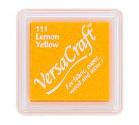 Tsukineko Versacraft-Tampone d'inchiostro Piccolo Giallo Limone, Materiale Sintetico, 3.4 x 3.4 x 2 cm