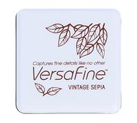 Tsukineko Versafine Small Ink Pads Instant Dry Pigment Ink, Stile Vintage, Colore Seppia