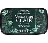 Tsukineko Rain Forest Versafine Clair-Blocco di Inchiostro, Materiale Sintetico, Verde, 5.6 x 9.7 x 2.3 cm