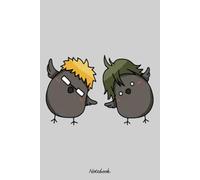 TsukiYama The Cute Little Crows Notebook: Notebook Journal College Ruled | 120 Pages | 6 x 9 Size | Gift