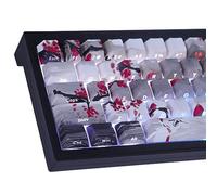 Tsungup Set di copritasti in PBT, 135 tasti stampati lateralmente, con doppio scatto che brillano attraverso la pittura paesaggistica personalizzata, copritasti per tastiera con profilo Cherry per