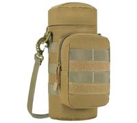 TsunNee Tattico Molle Acqua Bottiglia Marsupio, Borsetta a Tracolla Militare Borsa per Campeggio Escursionismo Ciclismo Viaggio Sport Trekking (Abbronzatura)