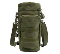 TsunNee Tattico Molle acqua Bottiglia marsupio, Borsetta a Tracolla Militare Borsa per Campeggio Escursionismo Ciclismo Viaggio Sport Trekking (Army Green)