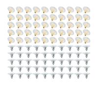 TSUOUKL 100pcs Ferma Orecchini in Silicone Trasparente, Chiusure Orecchini Universale Gancetti per Orecchini Ferma Orecchino Unisex