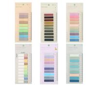 TSUOUKL 1200 Pezzi Segnapagina, Multicolore,10 Stili Schede Note Adesive Adesivi Colorati Indice Sticky Notes per Ufficio Scuola Segnapagina Pennarello Appiccicoso