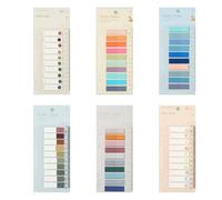 TSUOUKL 1200 Pezzi Segnapagina, Multicolore,10 Stili Schede Note Adesive Adesivi Colorati Indice Sticky Notes per Ufficio Scuola Segnapagina Pennarello Appiccicoso