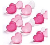 TSUOUKL 15 Cubetti Ghiaccio a Cuore Riutilizzabili - per Matrimoni e San Valentino, Design Romantico con Congelamento Istantaneo (Regalo Coppia)