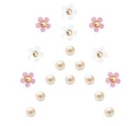 TSUOUKL 18 Pezzi Shoe Decorative Buttons Floral Resin Accessori Ciondoli per Scarpe Bling CLOG Charms Accessori Festa Regalo di Vacanza per le Ragazze Donne Sandali Zoccolo