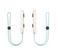 TSUOUKL 2 Confezioni di Laccetti Intrecciati Colorati per Nintendo Switch Joy-Con, Lanyards di Sicurezza Eleganti, per Animal Crossing, Mario Kart (Mix Verde/Blu)