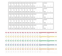 TSUOUKL 250 Pezzi Etichette Alimenti con Data, 60x30 mm, Etichette Adesive Congelatore, Ideali per Barattoli, Cucina e Vino, Facili Applicare e Rimuovere, Perfette per Organizzazione Alimentare