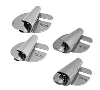 TSUOUKL 4PCS Piedino per Orlo Arrotolato,7/8/9/10mm Piedino Arrotolato Universal,Piedino Orlatore Universale Piedino Orlo Arrotolato per Cucire,Piedini Macchine Cucire Domestiche e Industriali