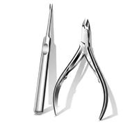 TSUOUKL Tronchesino Cuticole Professionale, Taglia Cuticole in Acciaio Inossidabile Pedicure e Manicure, Forbicine Cuticole per Unghie Incarnite Rimuovere Pelle Morta e Cuticole