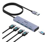 TSUPY Hub USB 3.0 Sdoppiatore USB Multiporta 3.0 Adattatore Aluminium 5Gbps con