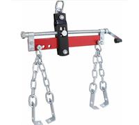 TSX TOOL Livellatore motore per gru 680 kg - Bilanciatore di carico con manovella e catene rinforzate - Ideale per officina meccanica e assemblaggio di motori