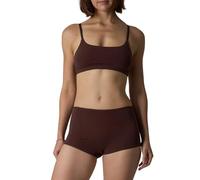 Tsynapter Set di reggiseno sfoderato senza ferretto e mutandine boyshort con cinturino regolabile Bralette Boxer Slip per donna biancheria intima lingerie outfit allenamento biancheria intima, Marrone