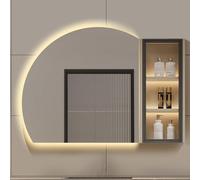 TSYORHSC Specchio da Bagno con Contenitore, armadietto per medicinali Illuminato con Specchio, Moderno armadietto a Specchio da Parete, da Incasso o da Superficie, 70 cm/28 Pollici (Colore: 70 cm/28