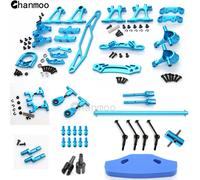 TT-02 Kit di accessori per la modifica Braccio oscillante in metallo Tazza dello sterzo CVD Base del motore del paraurti per 1/10 RC Auto Tamiya TT02 Parti di aggiornamento