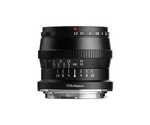 TT Artisan 50 mm F1.2 APS-C connettore Leica L Sigma Panasonic Black messa a fuoco manuale struttura ottica 11 elementi in 7 gruppi
