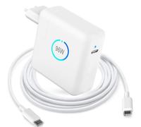 TT&C Computer portatile, caricatore USB C 96W, adattatore di alimentazione di tipo C, compatibile con MacBook Pro 16/15/14/13 pollici, iPad Pro 12,9/11 pollici, cavo adattatore CA USB C a C 2M